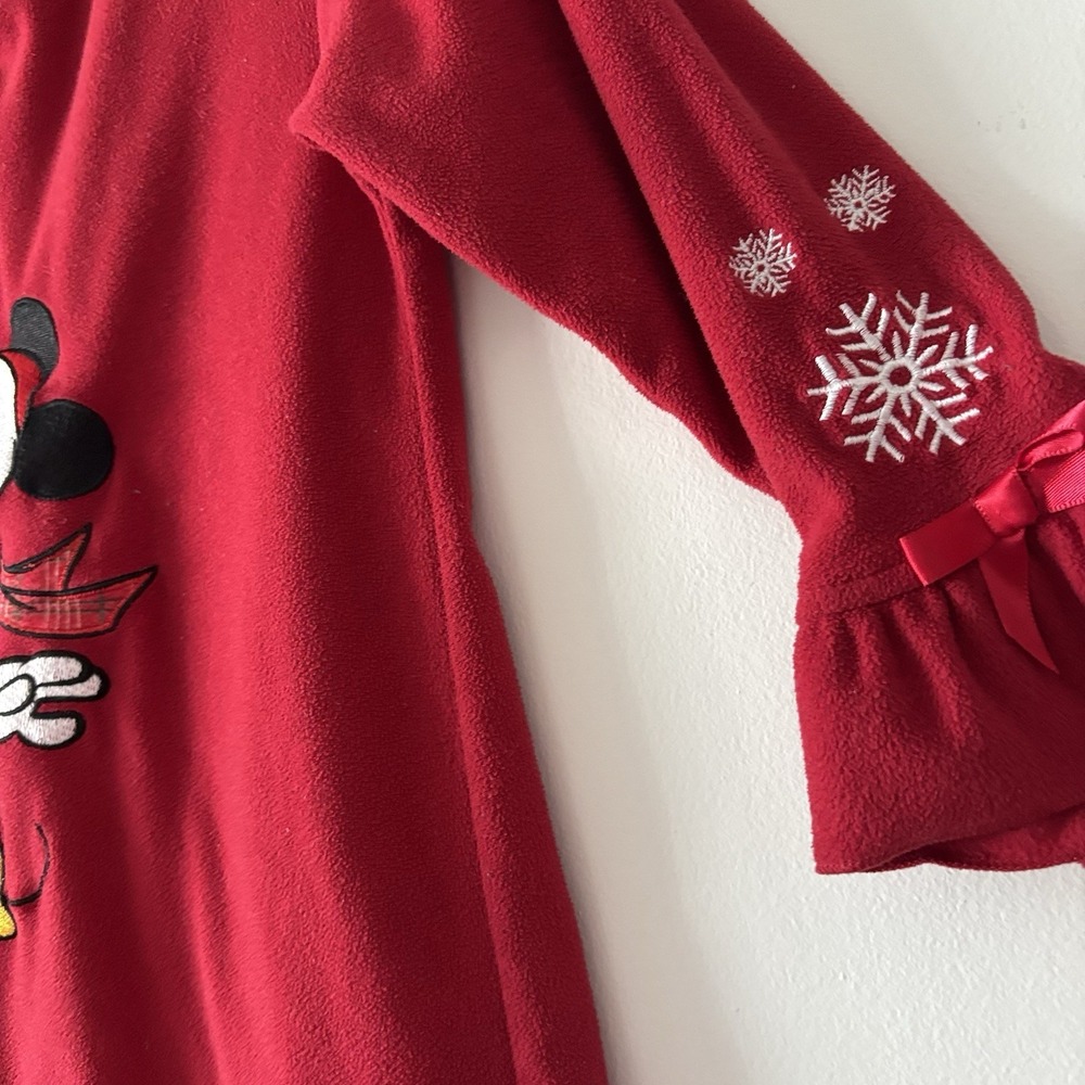 Vintage Disney Store Nightgown Pajama Dress Minnie‎ Mouse Christmas GIRL XS Y2K - Picture 10 of 13